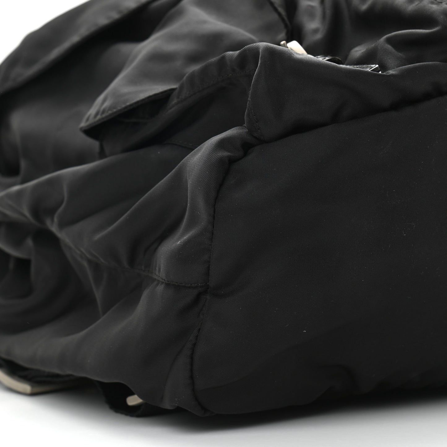 Tessuto Nylon Saffiano Medium Backpack Black