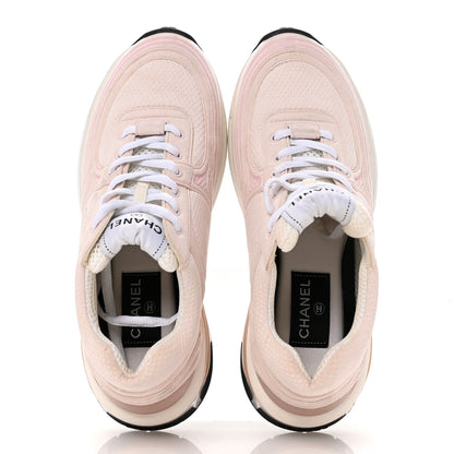 Chanel Fabric CC Womens Sneakers 36.5 Light Pink 2 of 10