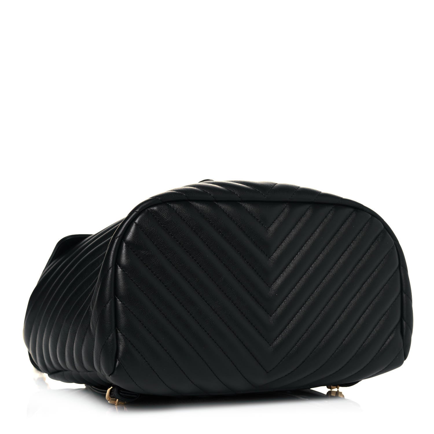 Chanel Calfskin Chevron Quilted Large Urban Spirit Backpack Black 4 of 12