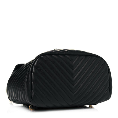Chanel Calfskin Chevron Quilted Large Urban Spirit Backpack Black 4 of 12