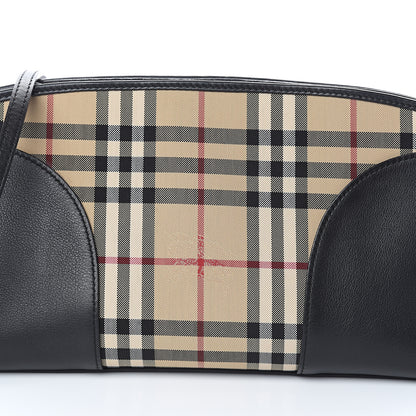 Burberry Horseferry Check Small Chichester Crossbody Clutch Bag Black 6 of 8