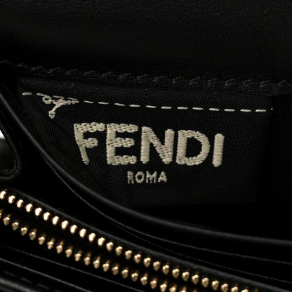 Fendi Vitello Liberty Century Lucido By The Way Continental Wallet On Chain Black 6 of 11