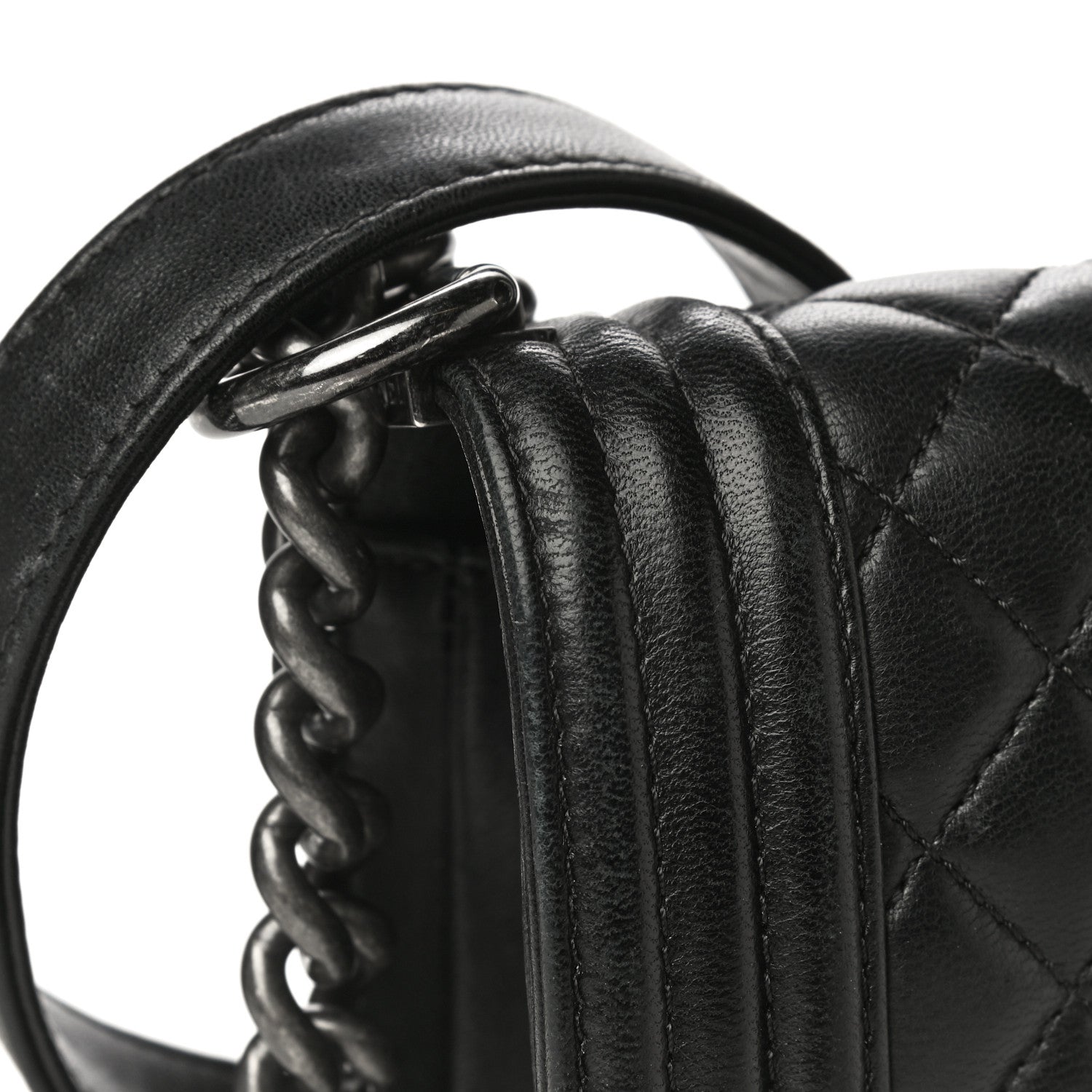 Chanel Lambskin Quilted Small Boy Flap Black 23 of 25