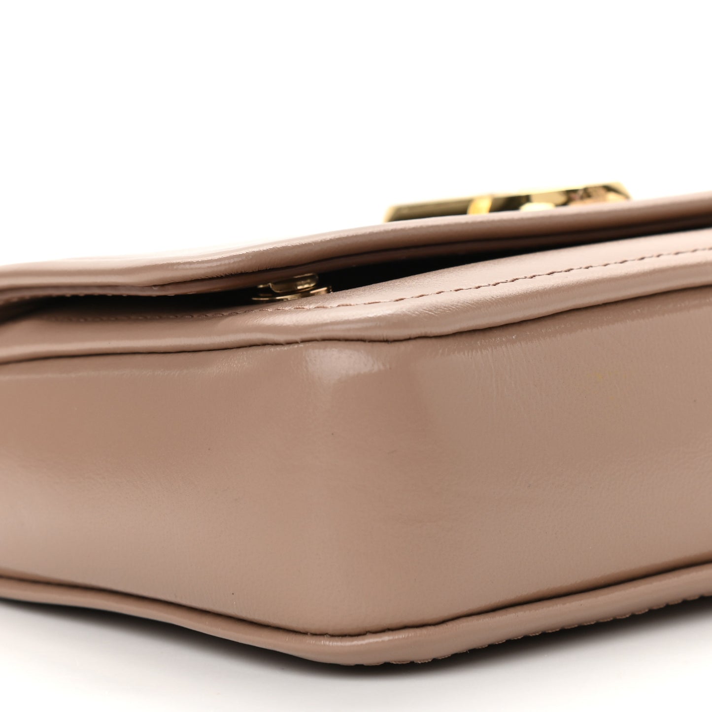 Lambskin Mini The Glam Shot Bag Dusty Beige