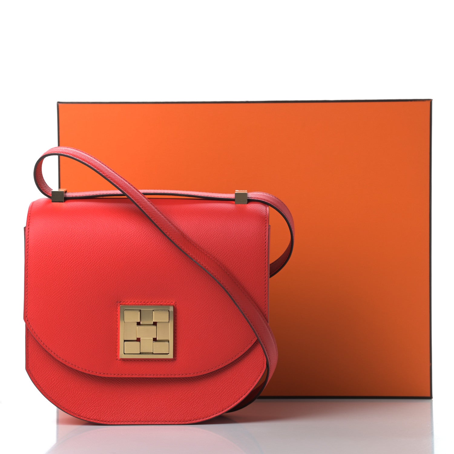 Hermes Epsom Mosaique Au 24-21 Rouge De Coeur 13 of 13