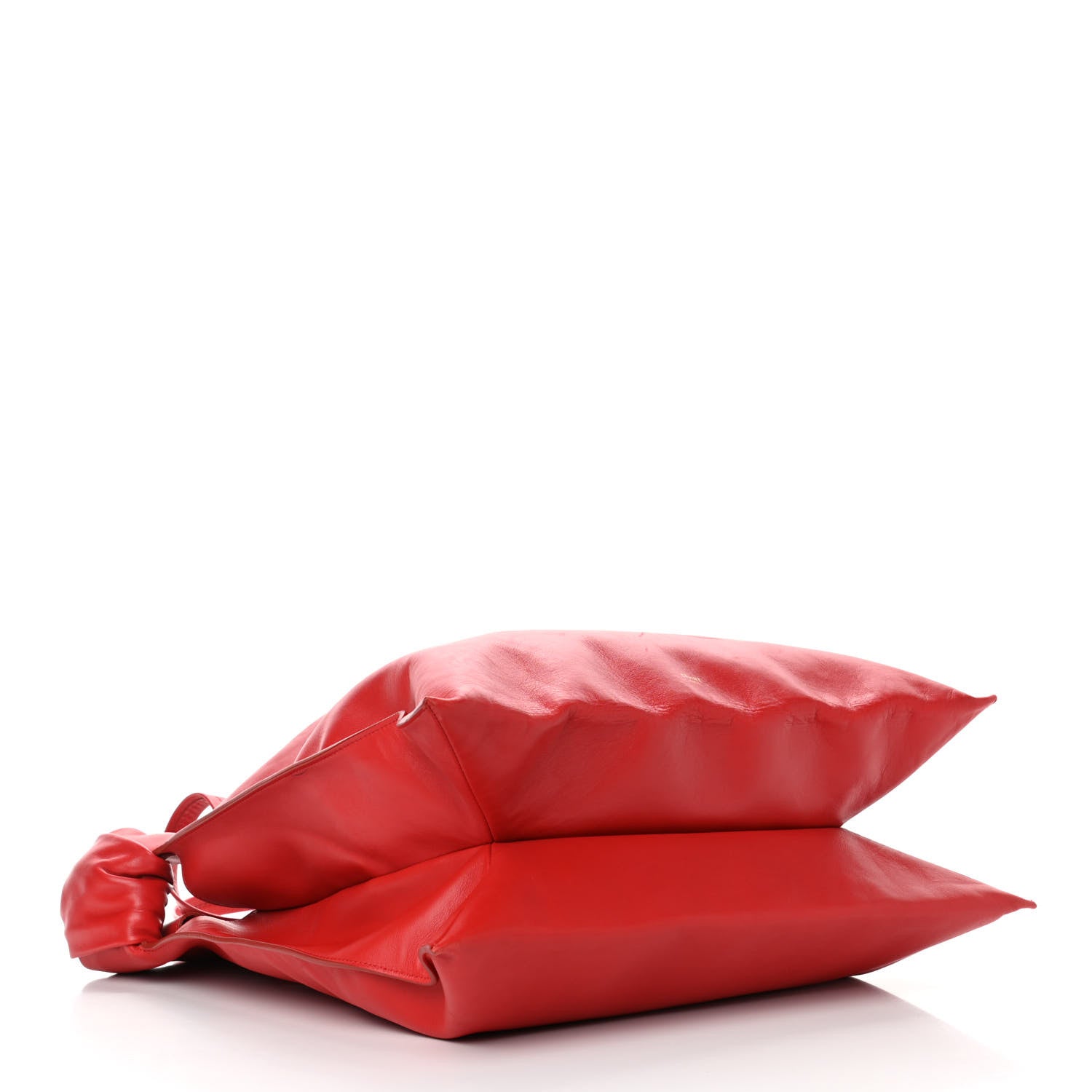 Celine Lambskin Medium With Knots Tote Red 3 of 6