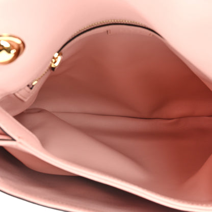 Gucci Roxy Calfskin Web Medium Blondie Top Handle Shoulder Flap Bag Powder Pink 6 of 13