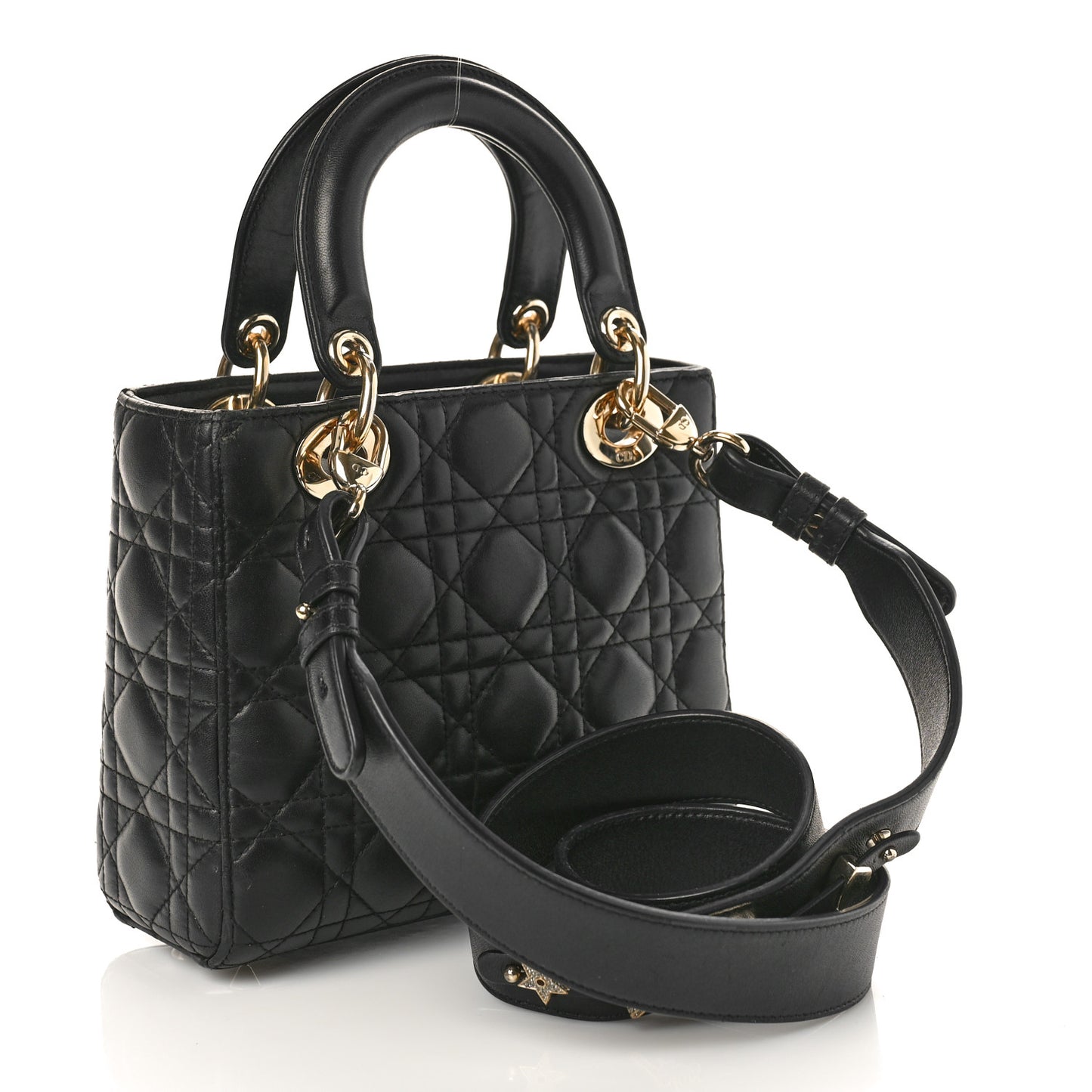 Lambskin Cannage Small My ABCDior Lady Dior Black