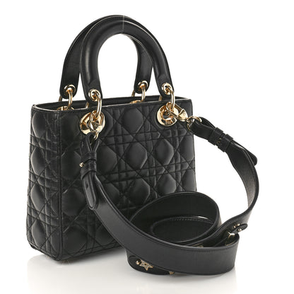 Christian Dior Lambskin Cannage Small My ABCDior Lady Dior Black 3 of 8