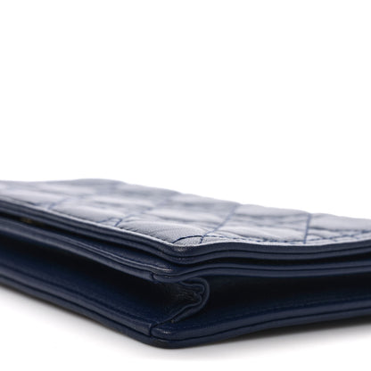 Christian Dior Lambskin Cannage Lady Dior Pouch Navy 8 of 8