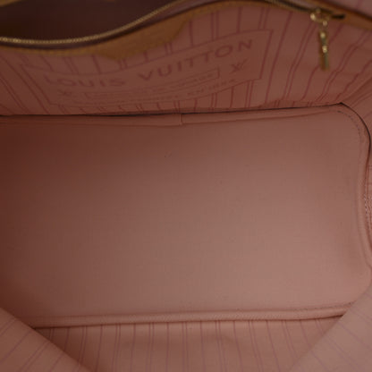Louis Vuitton Damier Azur Neo Neverfull MM Rose Ballerine 6 of 11