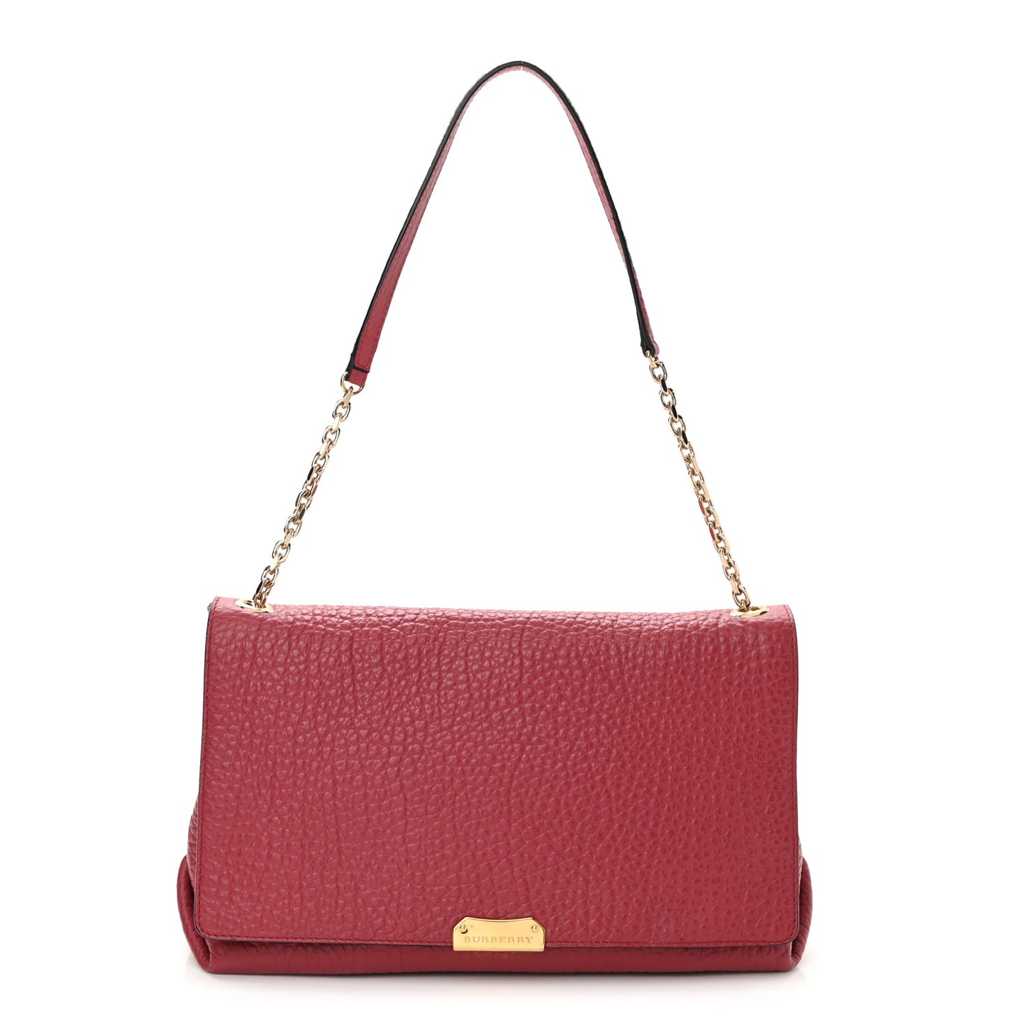 Signature Grain Large Mildenhall Shoulder Bag Red