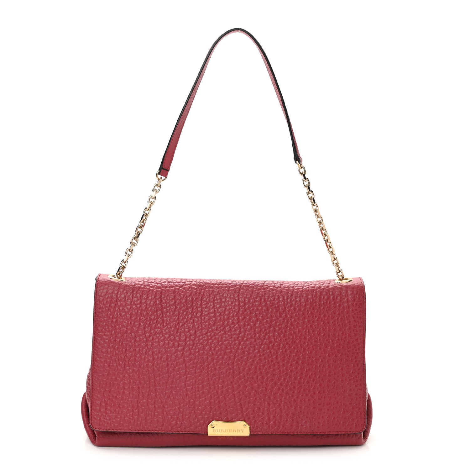 Burberry Signature Grain Large Mildenhall Shoulder Bag Red 1 of 8