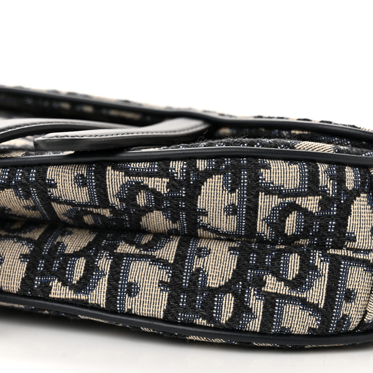 Christian Dior Oblique Mini Saddle Bag Blue 10 of 11