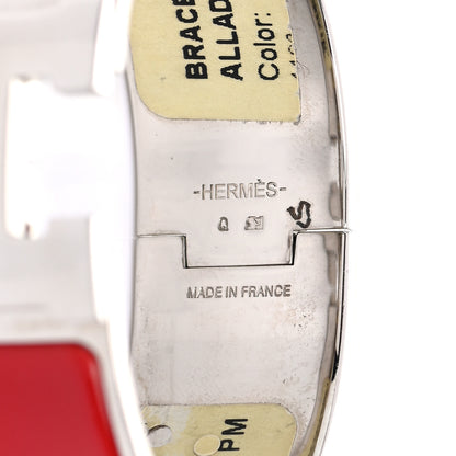 Hermes Enamel Wide Clic Clac H Bracelet PM Rouge Amarante 4 of 4