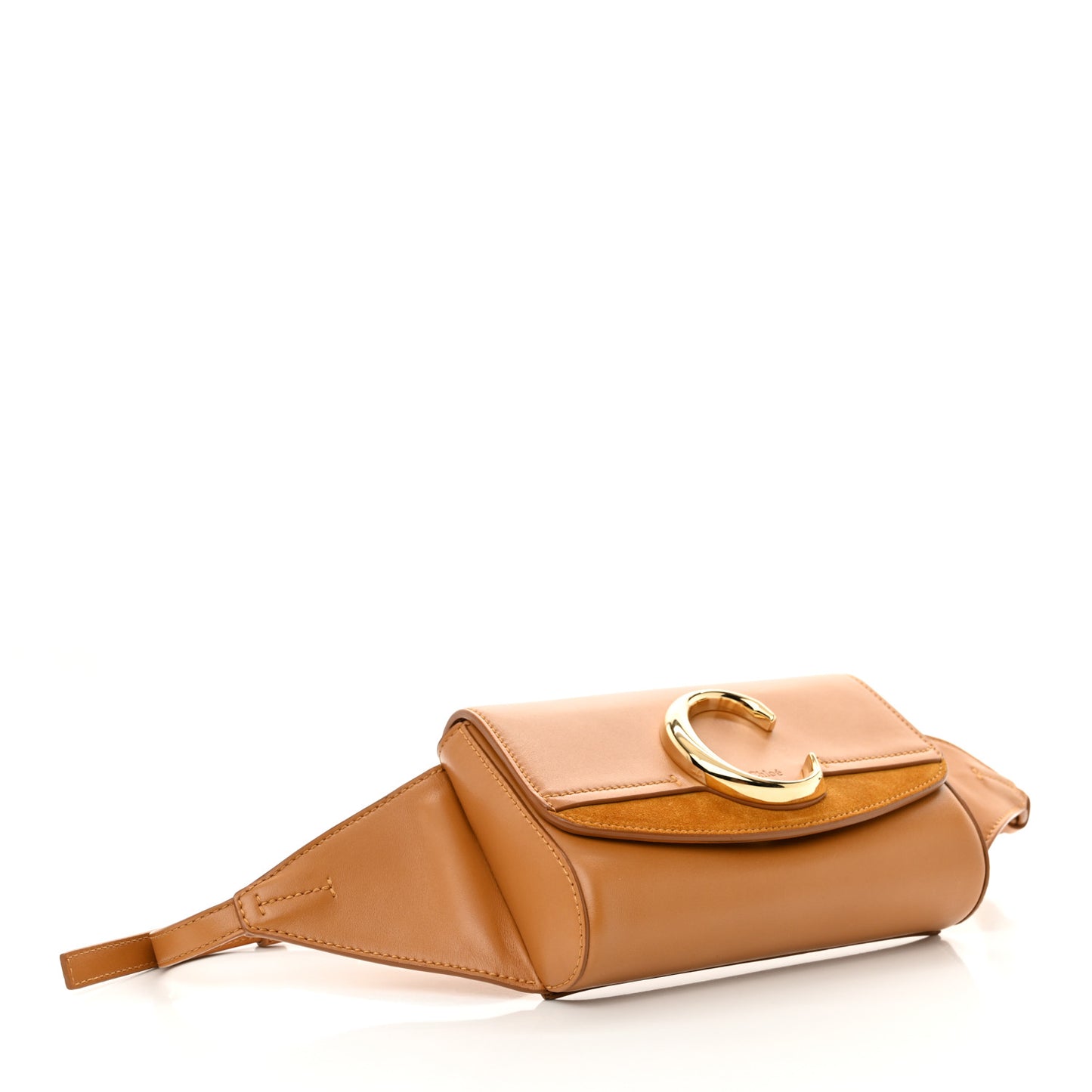 Calfskin Suede C Belt Bag Tan