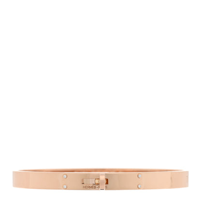 Hermes 18K Rose Gold Diamond PM Kelly Bracelet SH 1 of 3