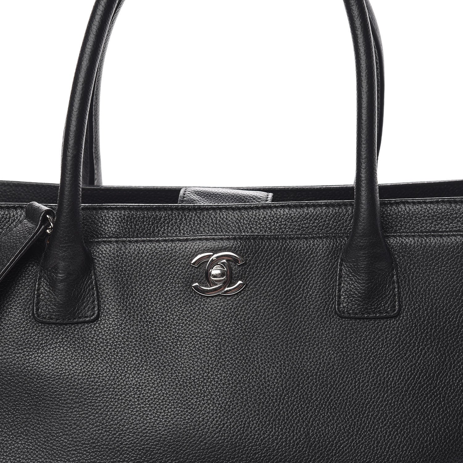 Chanel Calfskin Cerf Shopper Tote Black 11 of 14