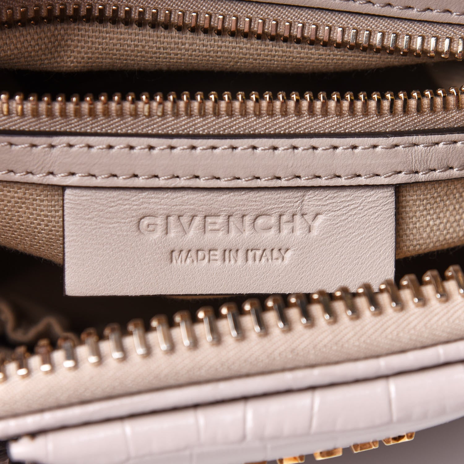 Givenchy Calfskin Crocodile Embossed Mini Antigona Dune 6 of 10