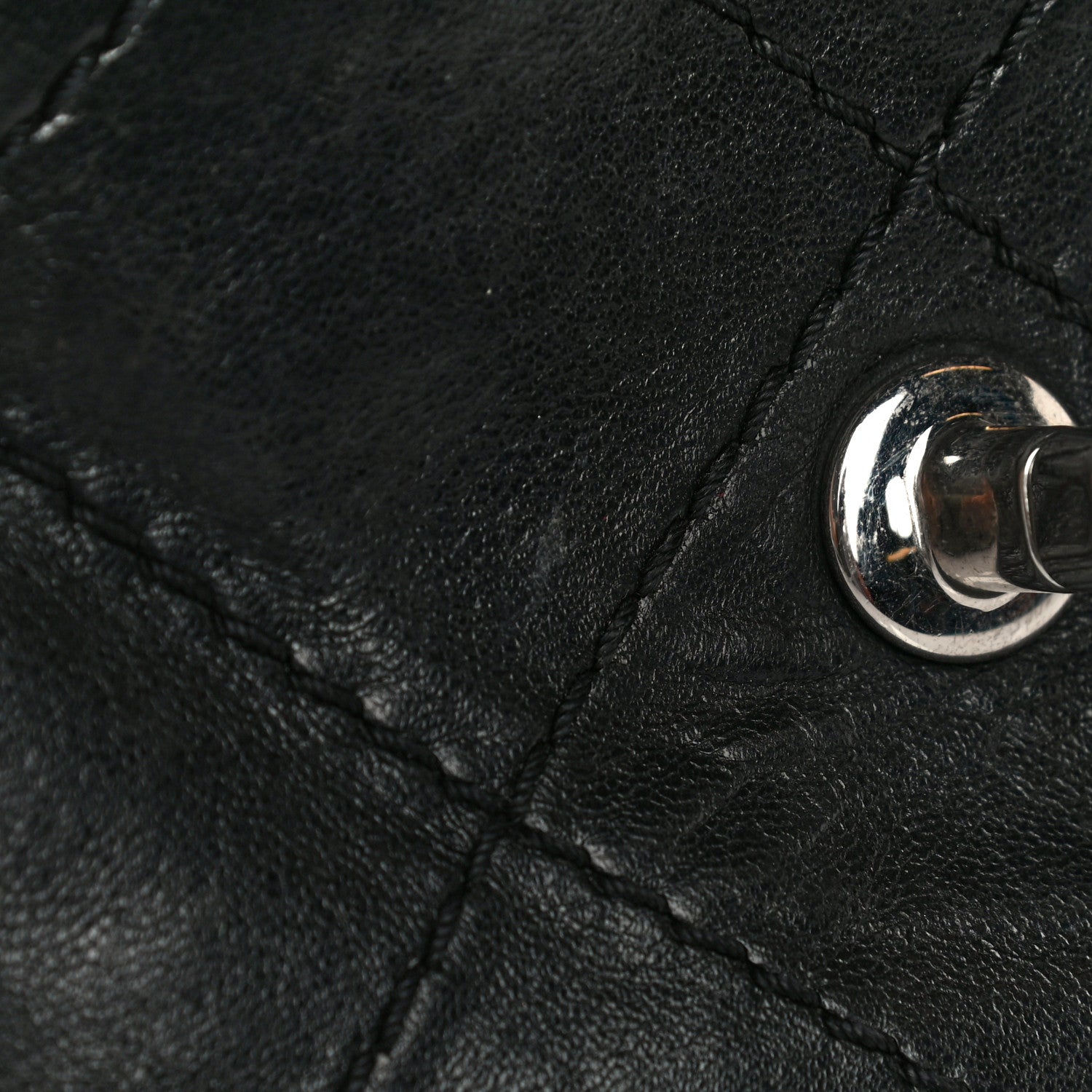 Chanel Lambskin Small Stitched Mini Flap Black 9 of 23