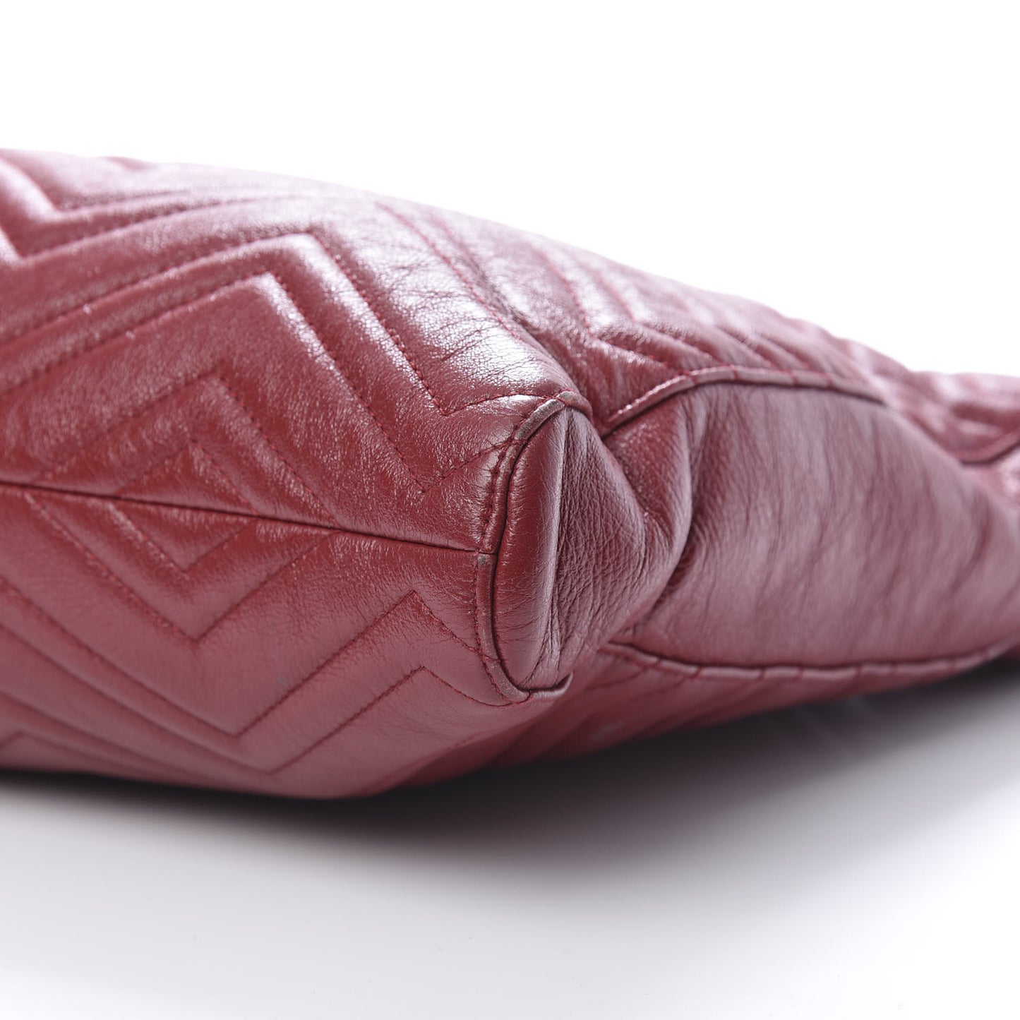 Azalea Calfskin Matelasse Medium GG Marmont Slim Tote Romantic Cerise