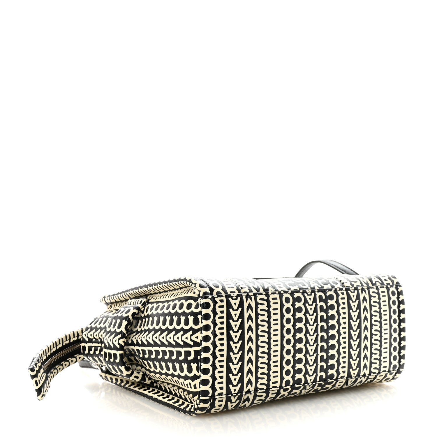 Marc Jacobs Calfskin Small The Monogram Tote Black White 4 of 10