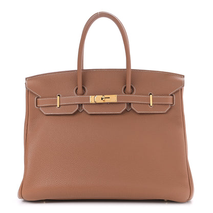 Hermes Togo Birkin 35 Gold 1 of 11