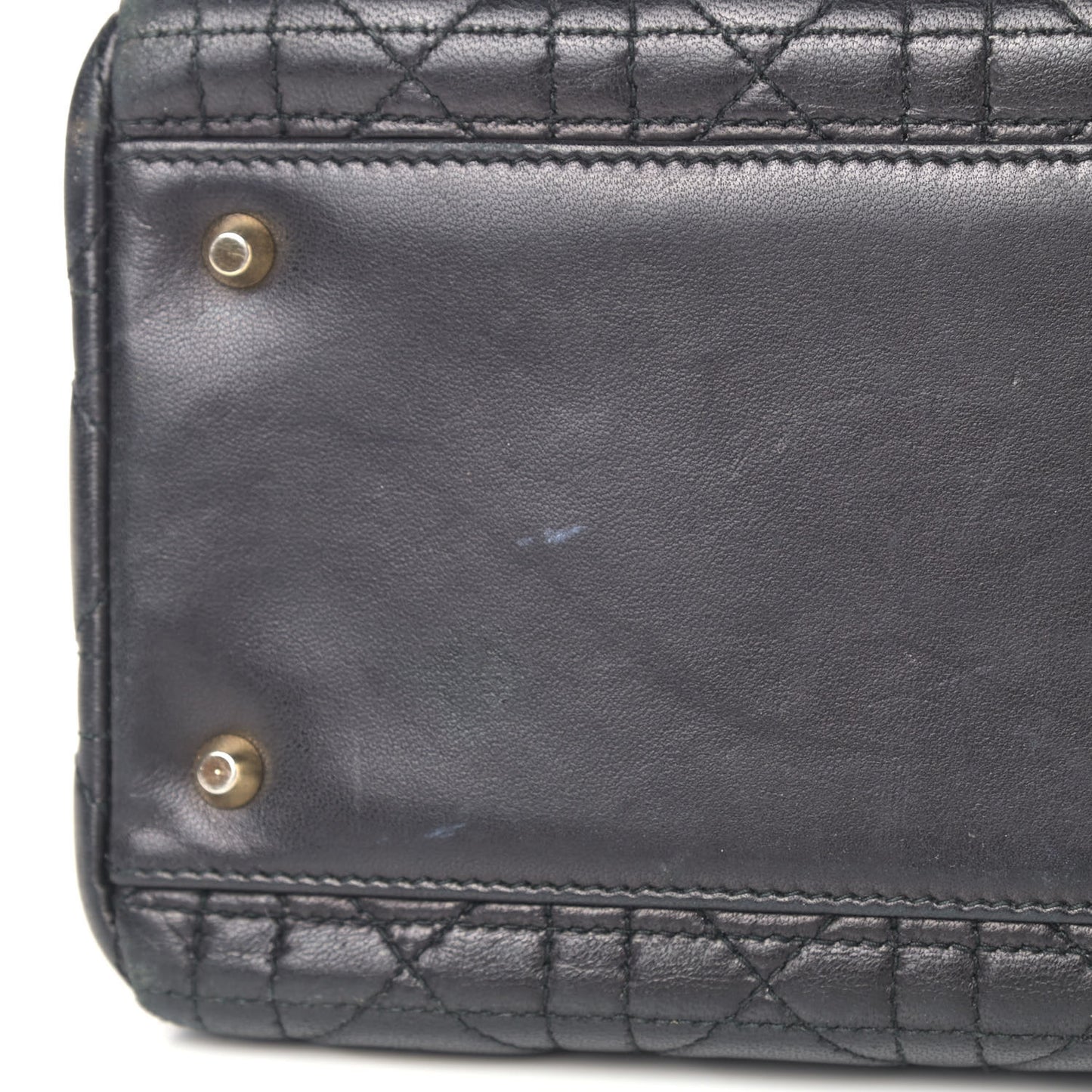 Lambskin Cannage Medium Lady Dior Black