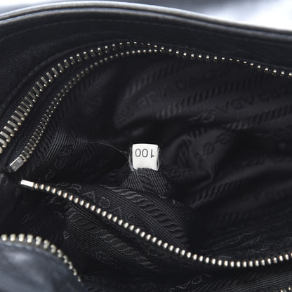 Prada Nappa Flat Messenger Bag Black 7 of 15