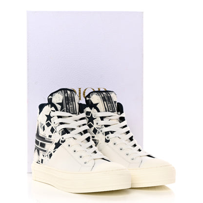 Christian Dior Canvas Embroidered Womens Walk'n' Dior Star High Top Sneakers 36 White Navy 12 of 12