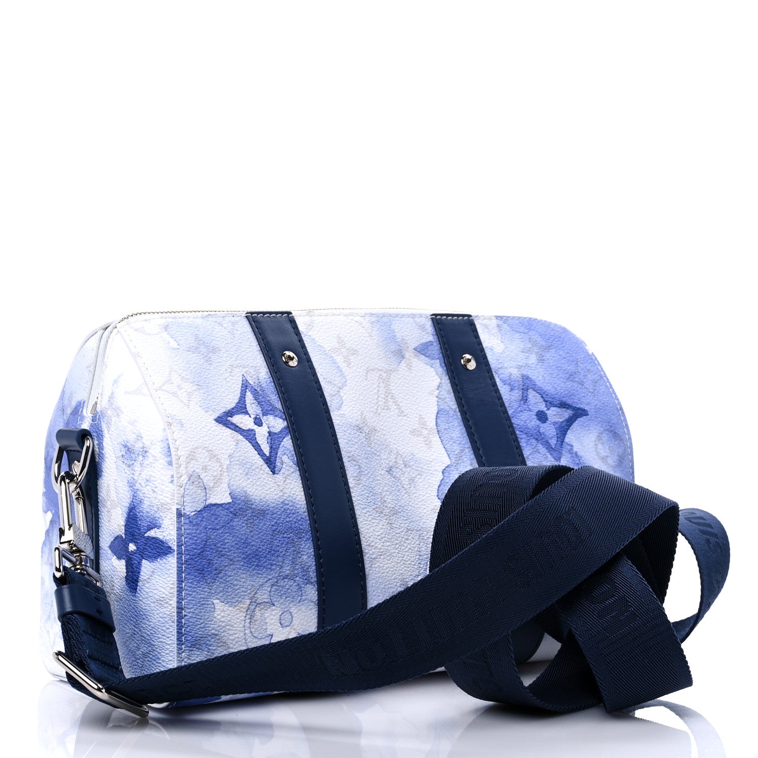 Louis Vuitton Monogram Watercolor City Keepall Blue 3 of 7
