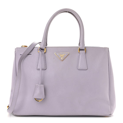 Prada Saffiano Medium Galleria Double Zip Tote Glicine 1 of 14