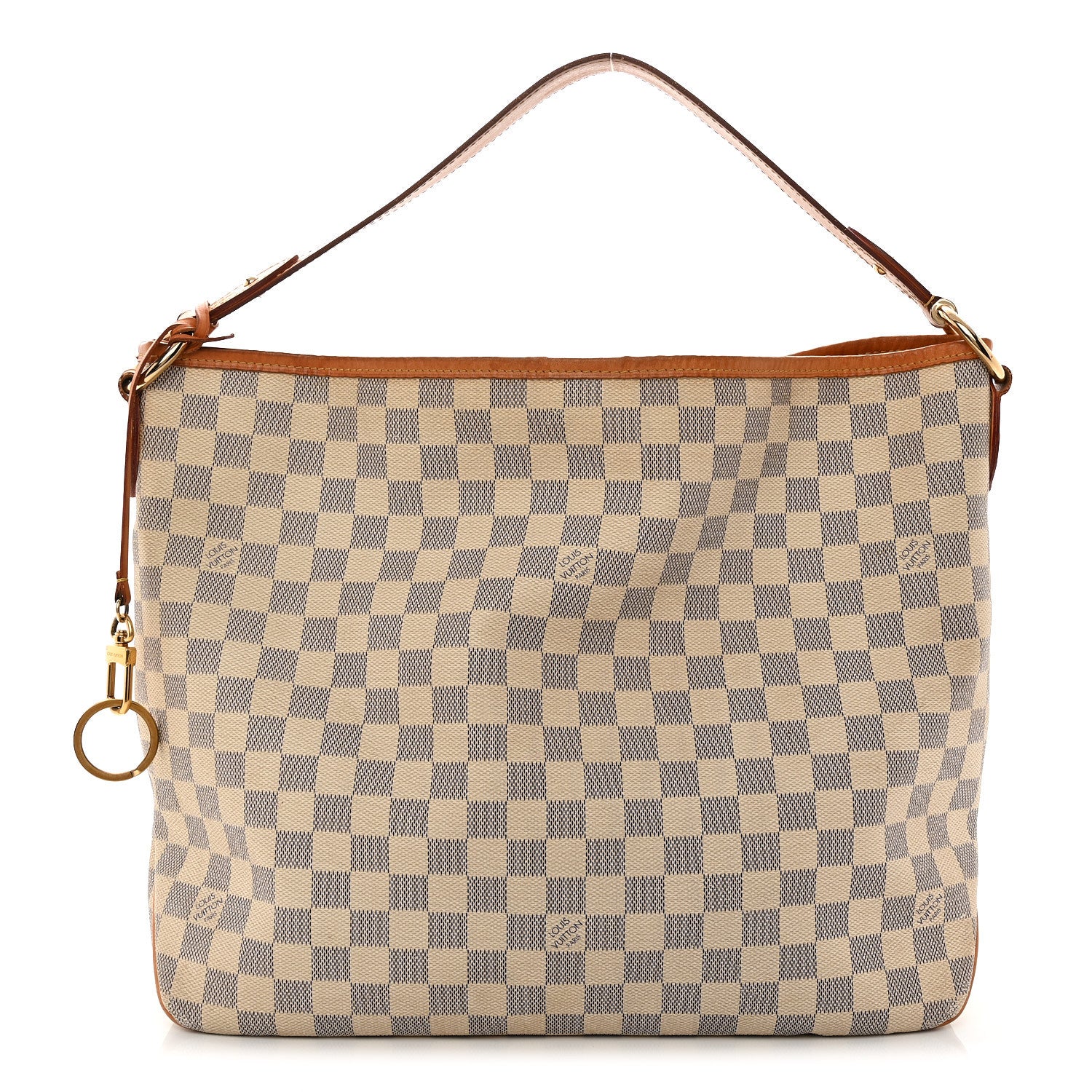 Louis Vuitton Damier Azur Delightful MM Rose Ballerine 1 of 14