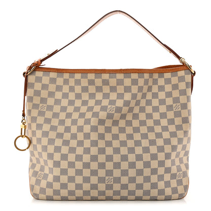 Louis Vuitton Damier Azur Delightful MM Rose Ballerine 1 of 14