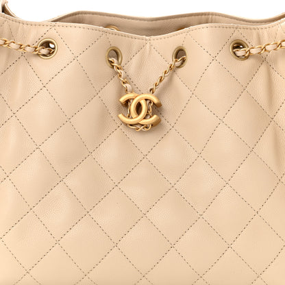 Chanel Caviar Quilted Small Chanel 25 Handbag Beige 8 of 10