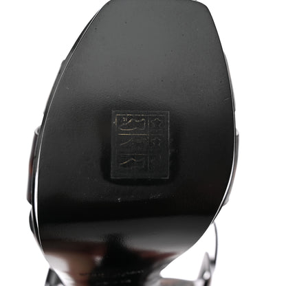 Saint Laurent Patent Tribute 105 Platform Sandals 37 Tortoiseshell 6 of 11