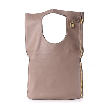 Tom Ford Calfskin Large Alix Padlock Zip Shoulder Bag Blush Nude 5 of 11