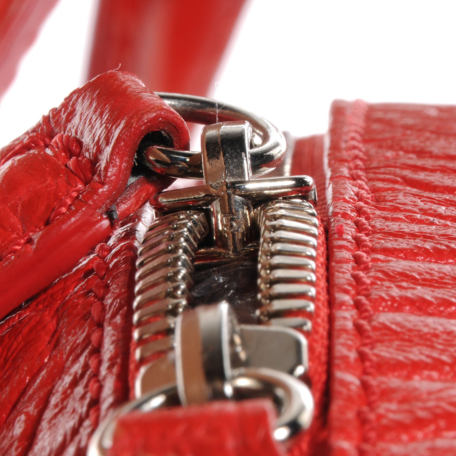 Givenchy Calfskin Crocodile Embossed Large Nightingale Red 8 of 9