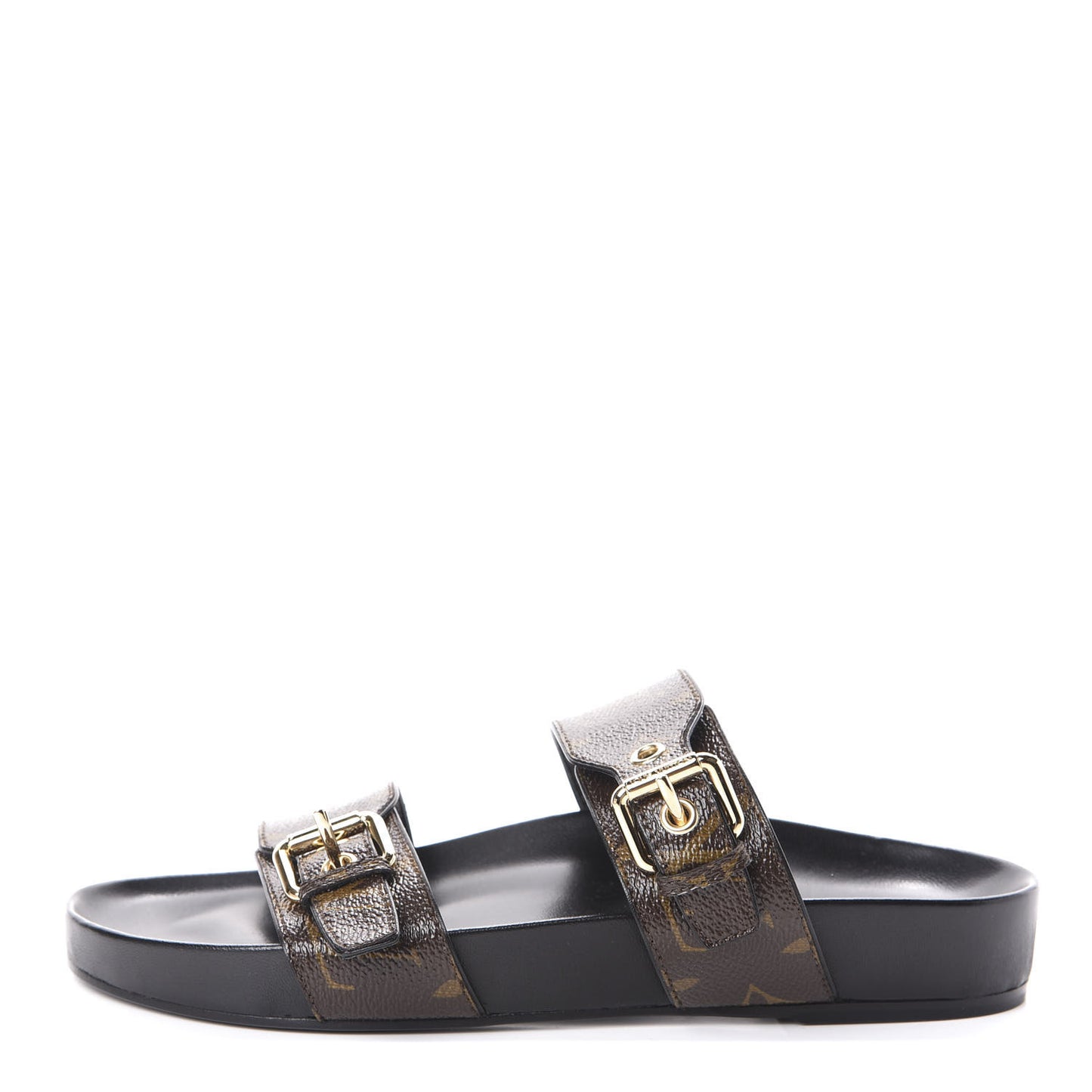 Monogram Bom Dia Mule Sandals 37.5 Black