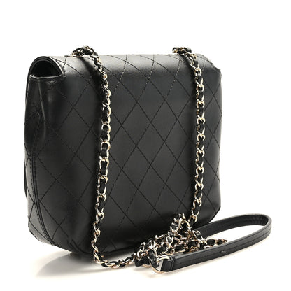 Chanel Calfskin Stitched Small Covered CC Flap Bag Black 3 of 9