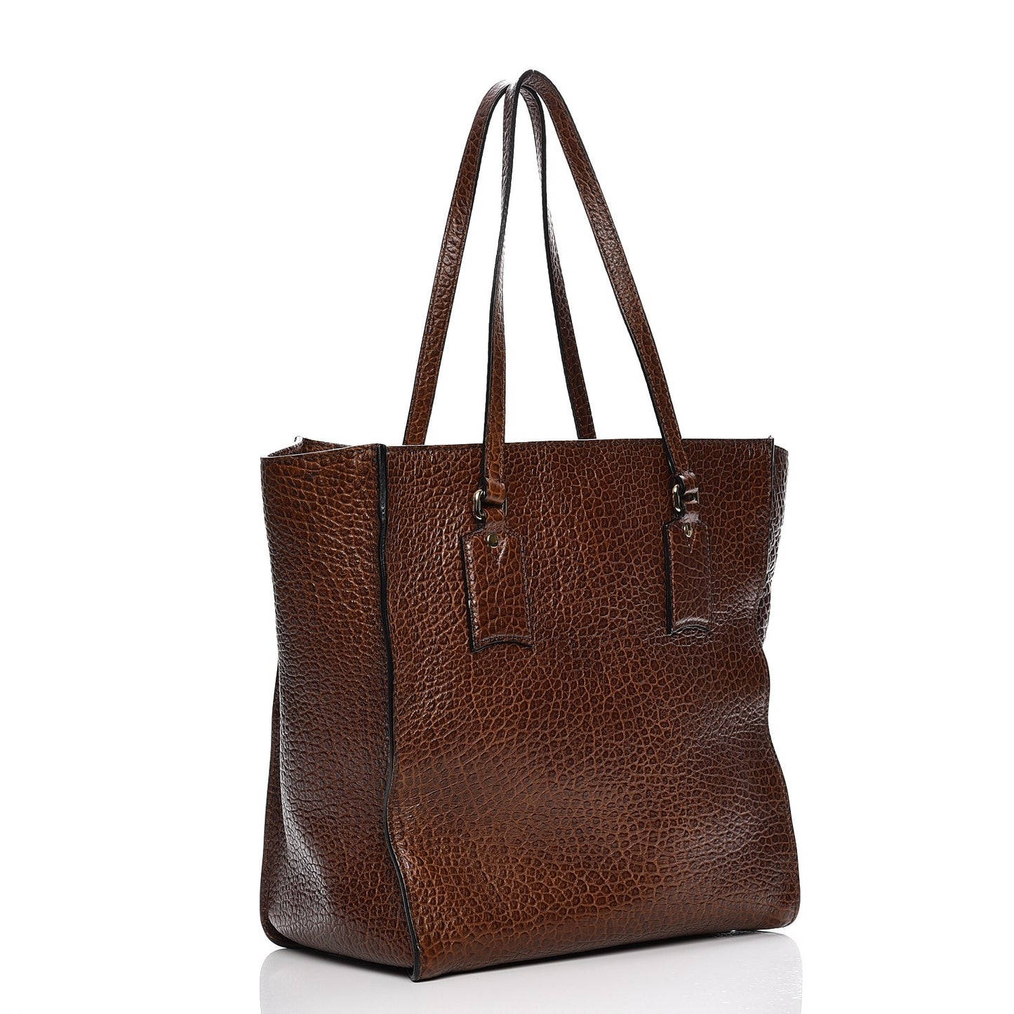 Heritage Grain Medium Woodbury Tote Brown