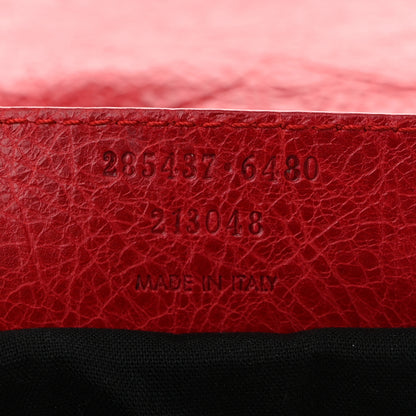Balenciaga Agneau Giant 12 Silver Hardware Day Hobo Coquelicot 7 of 10