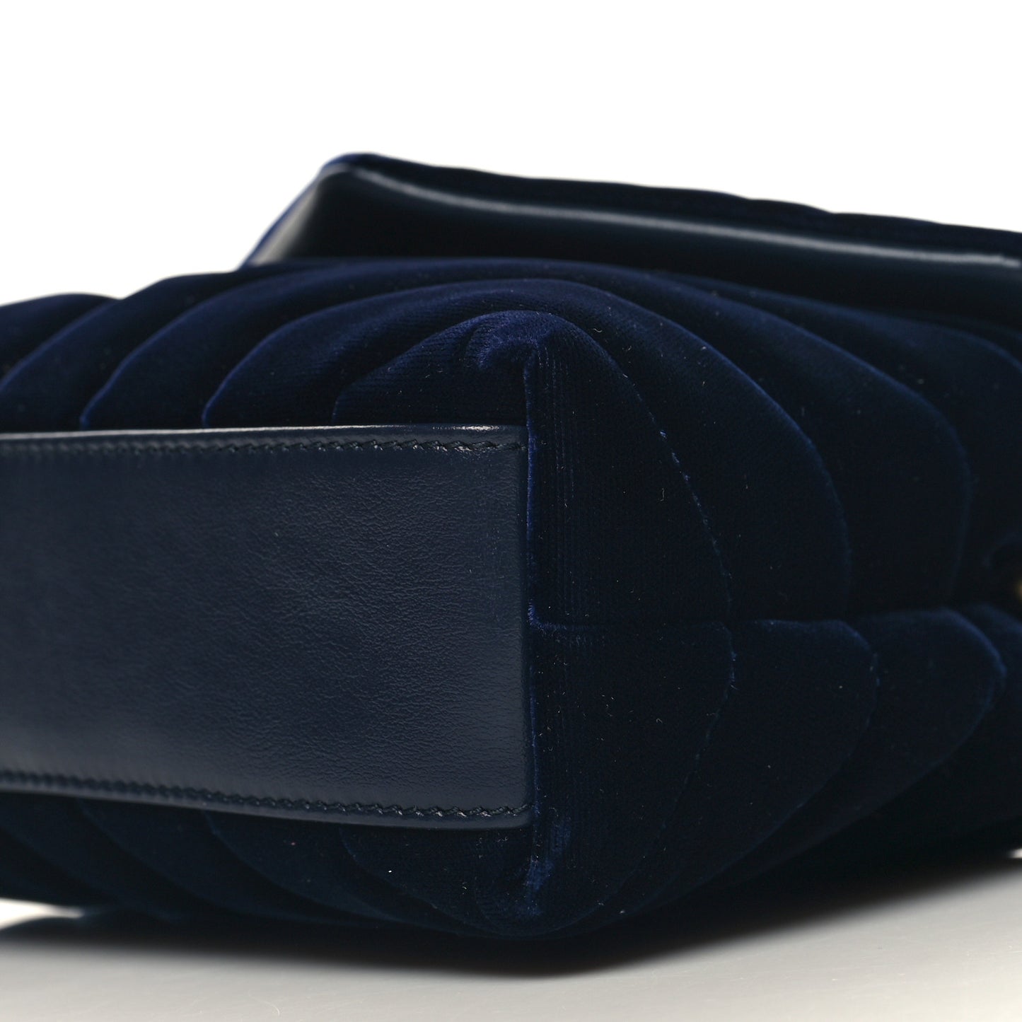 Velvet Y Quilted Monogram Toy Loulou Chain Satchel Deep Marine