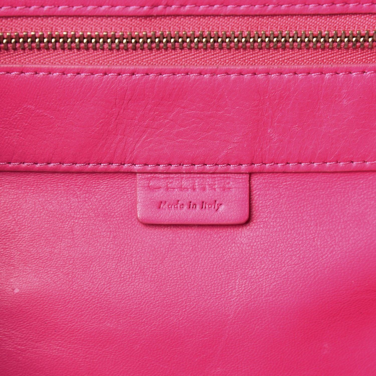 Celine Lambskin Vertical Bi-Color Cabas Hibiscus 6 of 13