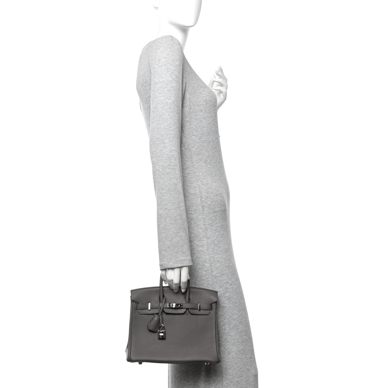 Hermes Togo Birkin 25 Etain 2 of 10