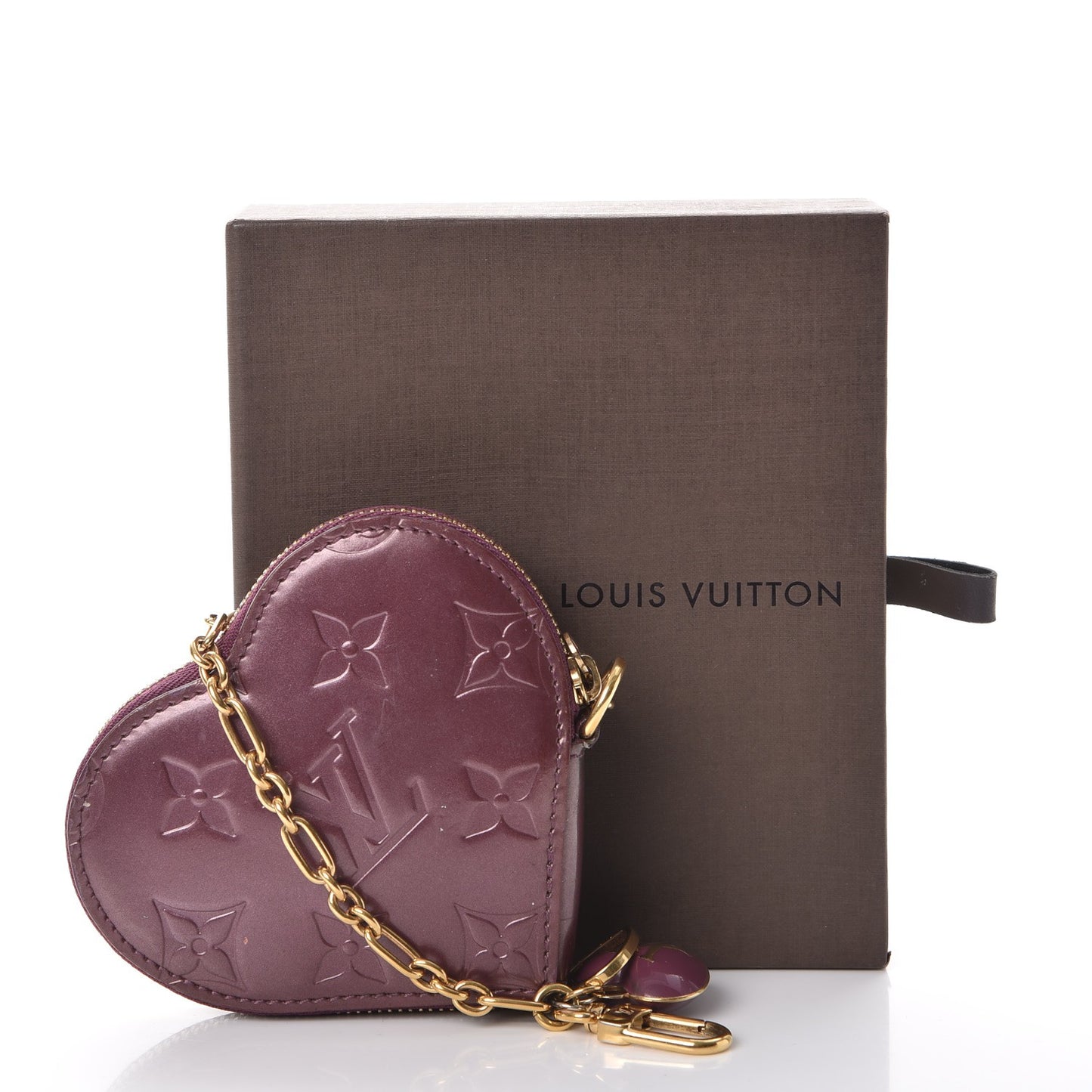 Vernis Heart Coin Purse Violet