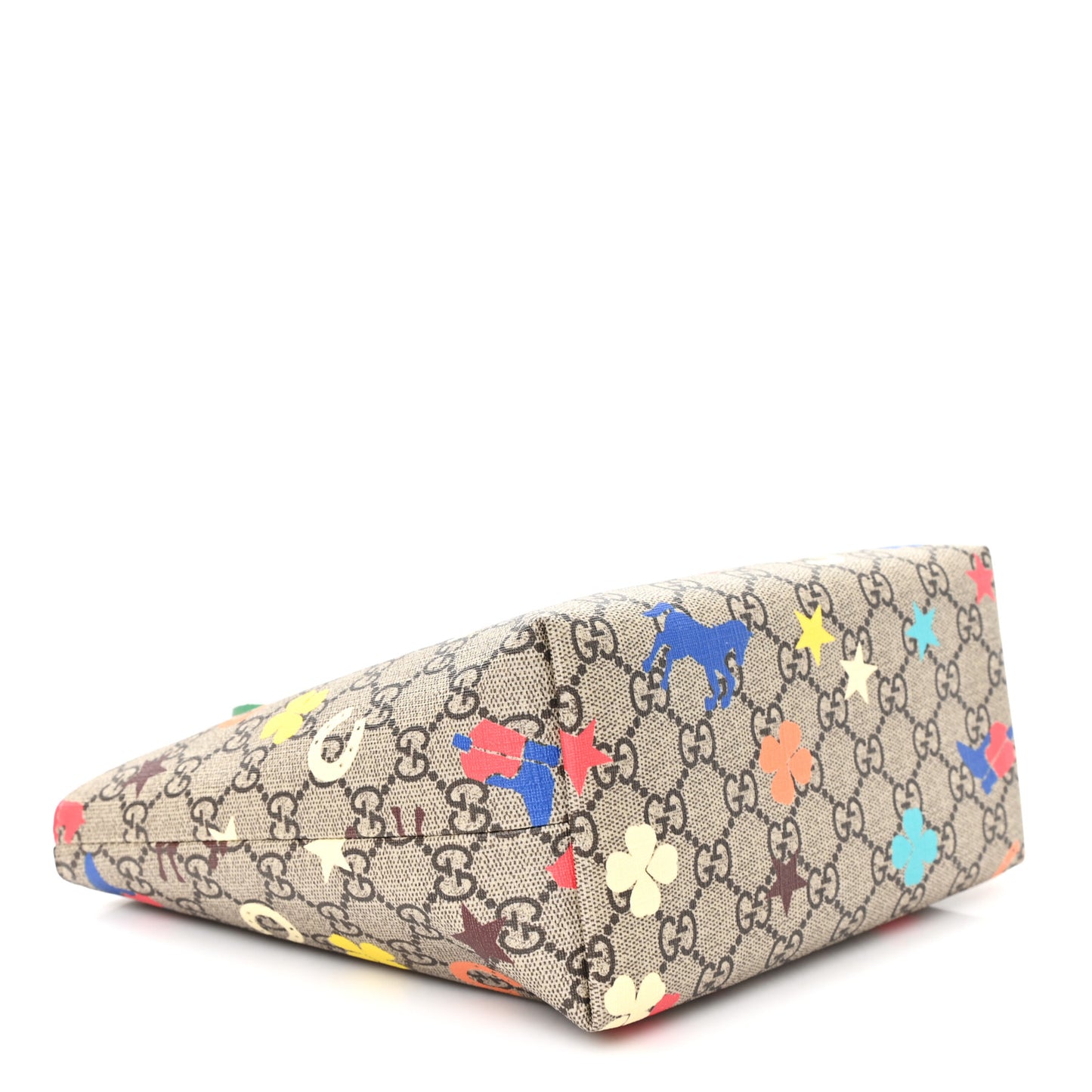 GG Supreme Monogram Ranch Childrens Tote Beige
