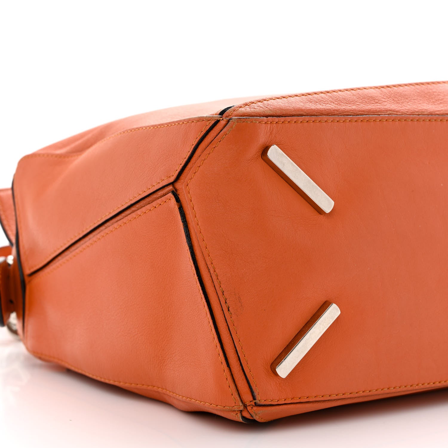 Loewe Calfskin Medium Puzzle Bag Orange 9 of 22