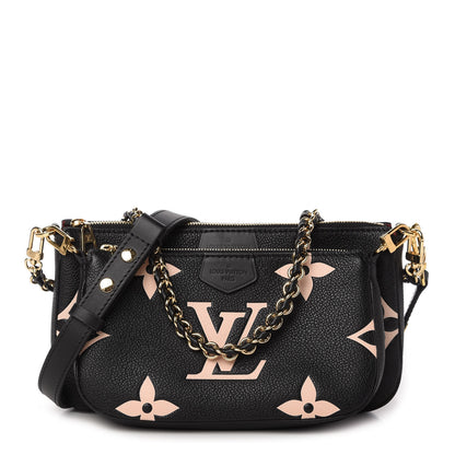 Louis Vuitton Empreinte Monogram Giant Multi Pochette Accessories Black Beige 1 of 9