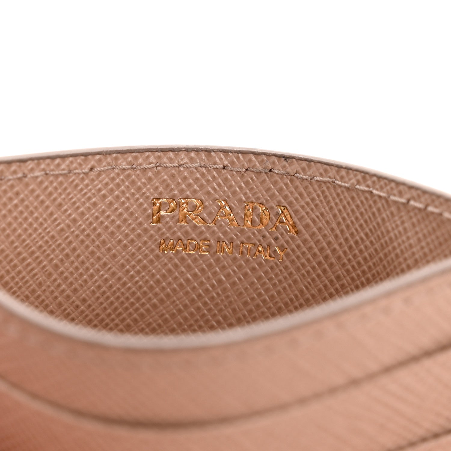 Prada Saffiano Triangle Card Holder Cipria 6 of 9